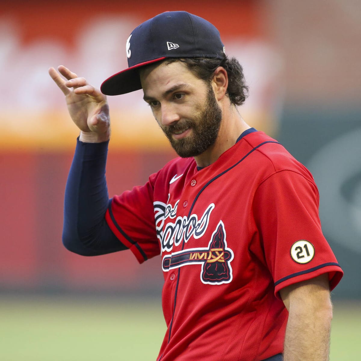 Fan Made Braves No.7 Dansby Swanson Baseball Jersey Hot Can Custom