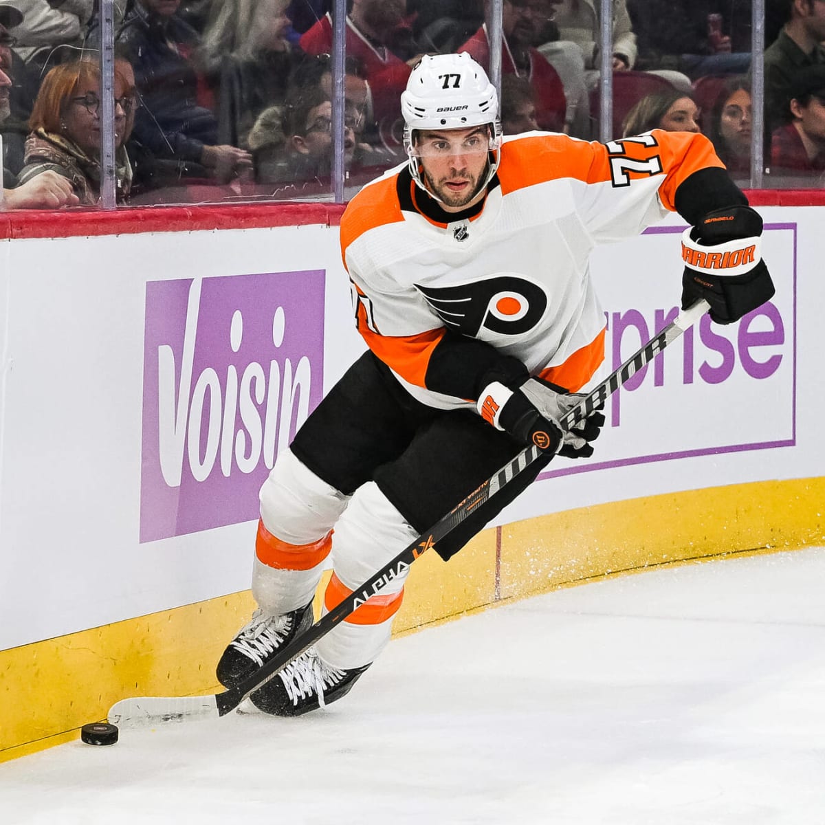 Troubles apparently behind him, Tony DeAngelo comes home to Flyers