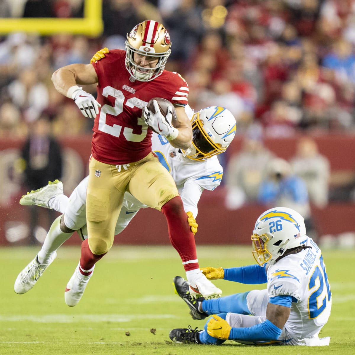 49ers aren't dominant, but running game and defense squeeze out win over  Chargers