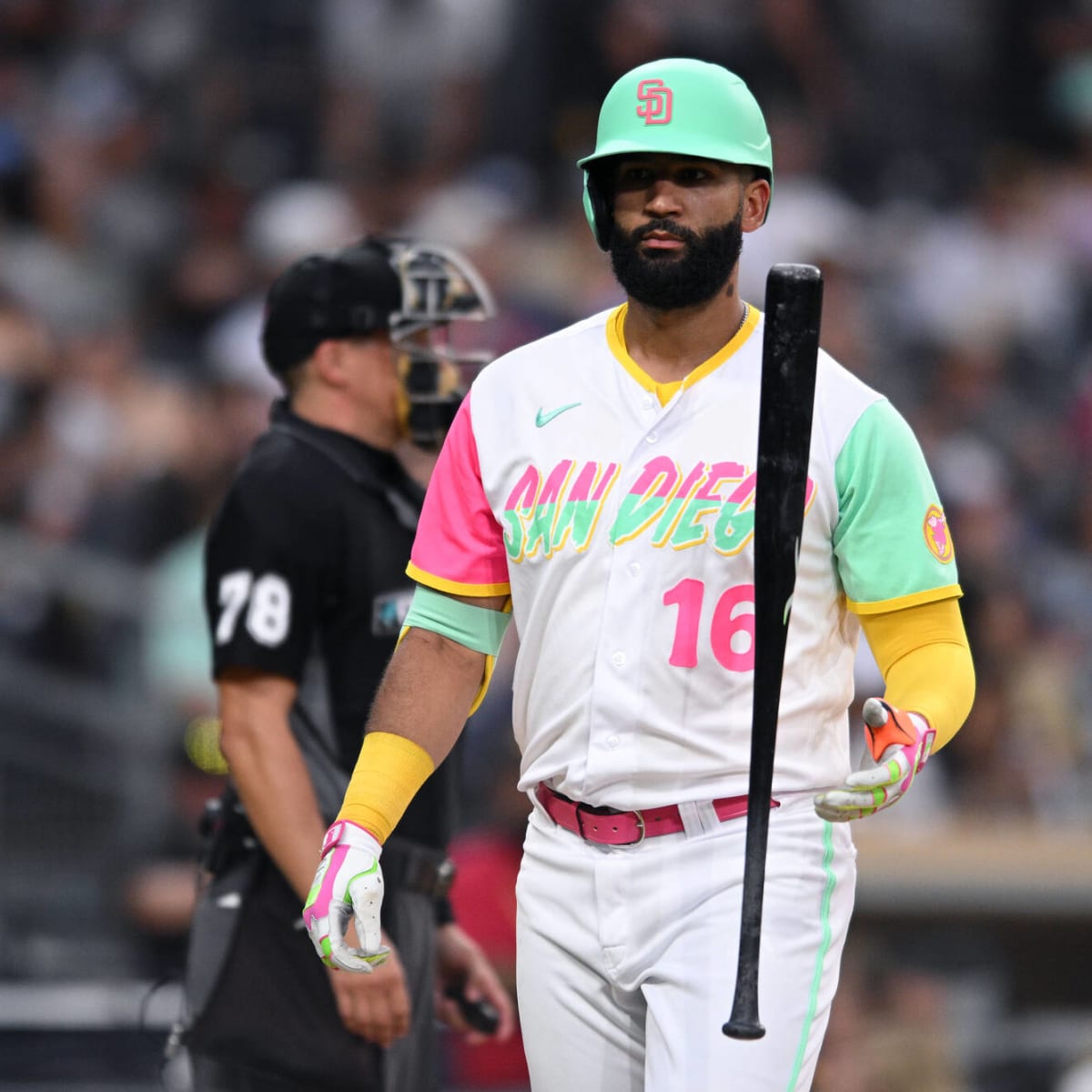 Nomar Mazara San Diego Padres Alternate Tan Baseball Player Jersey
