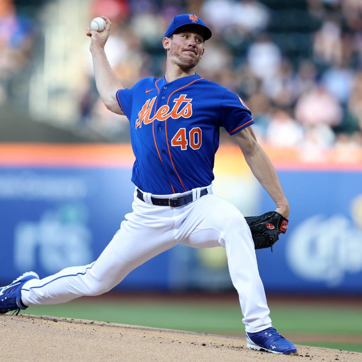 Chris Bassitt #40 - Game Used White Pinstripe Jersey - Mets vs. Padres -  7/23/22 - 7 IP, 2 ER, 11 K's, Career High in Strikeouts - Also Worn  5/2/2022 - 7 IP, 3 ER, 8 K's