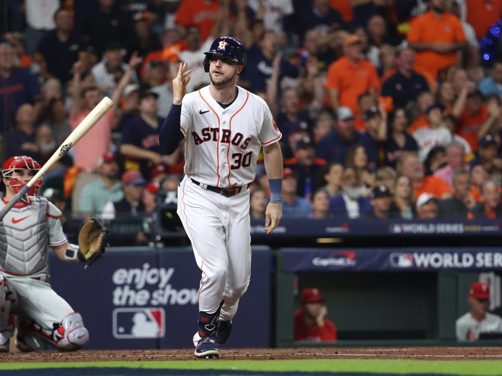 Kyle Tucker goes viral for epic bat flips in Game 1