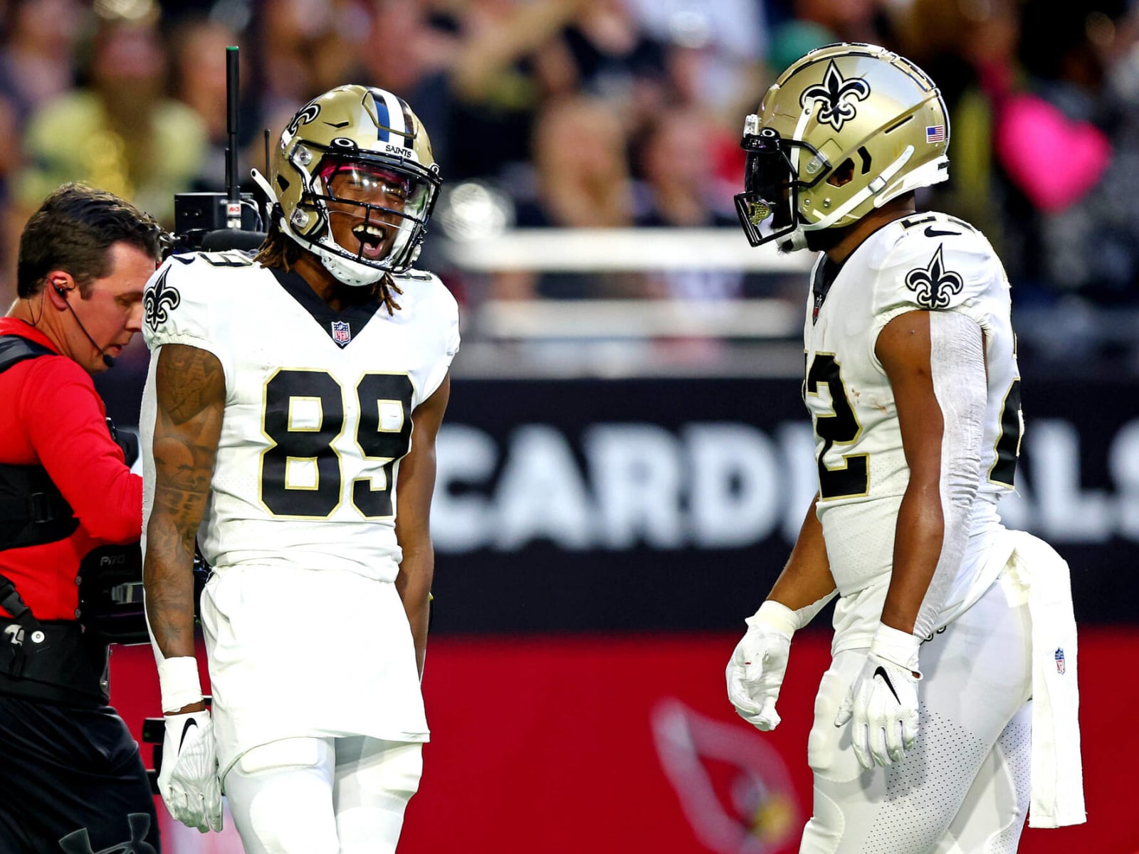 Saints WR Rashid Shaheed Scores On First Touch In NFL