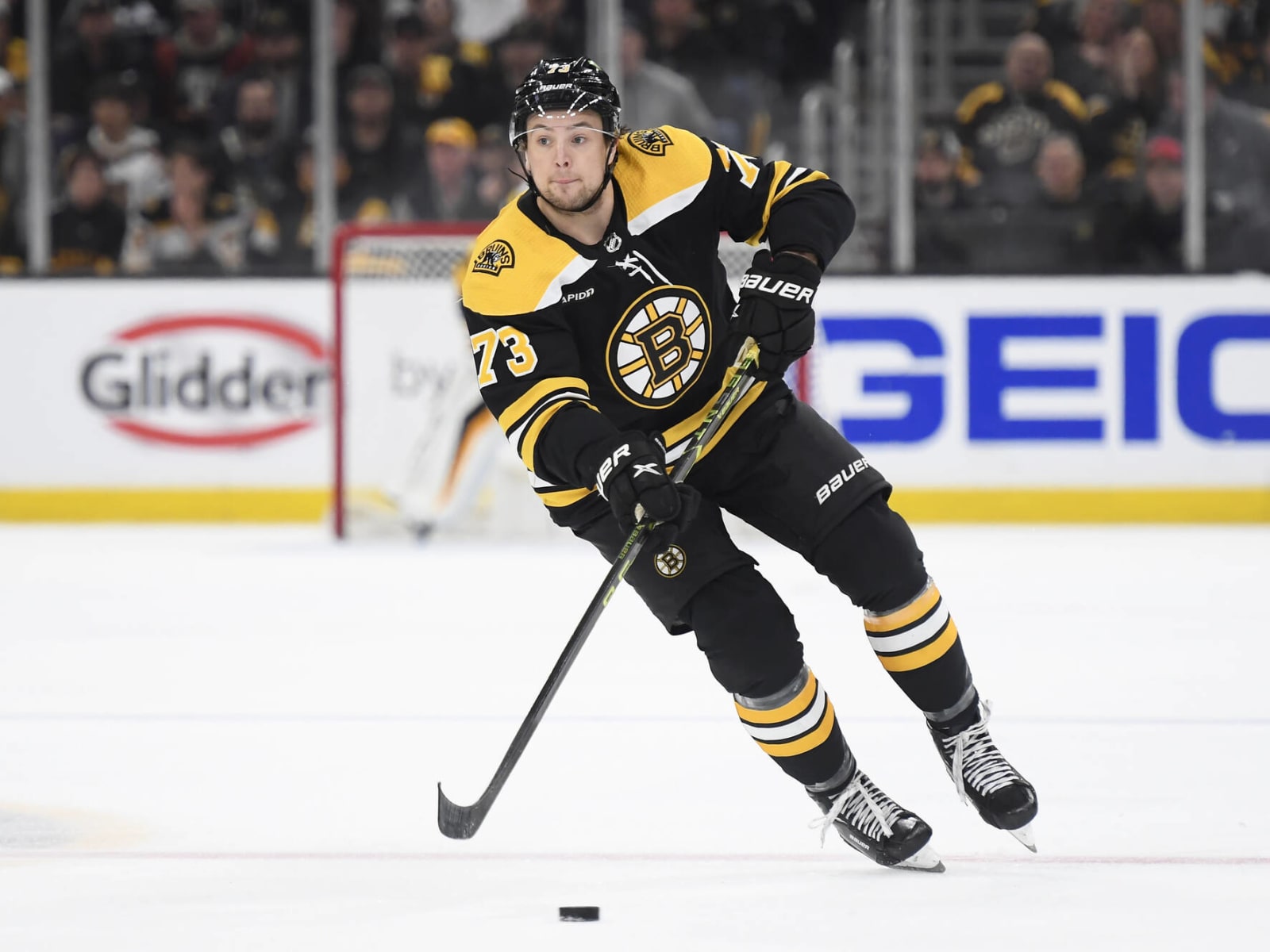 Bruins Model Centennial Jerseys at JetBlue Takeoff Event