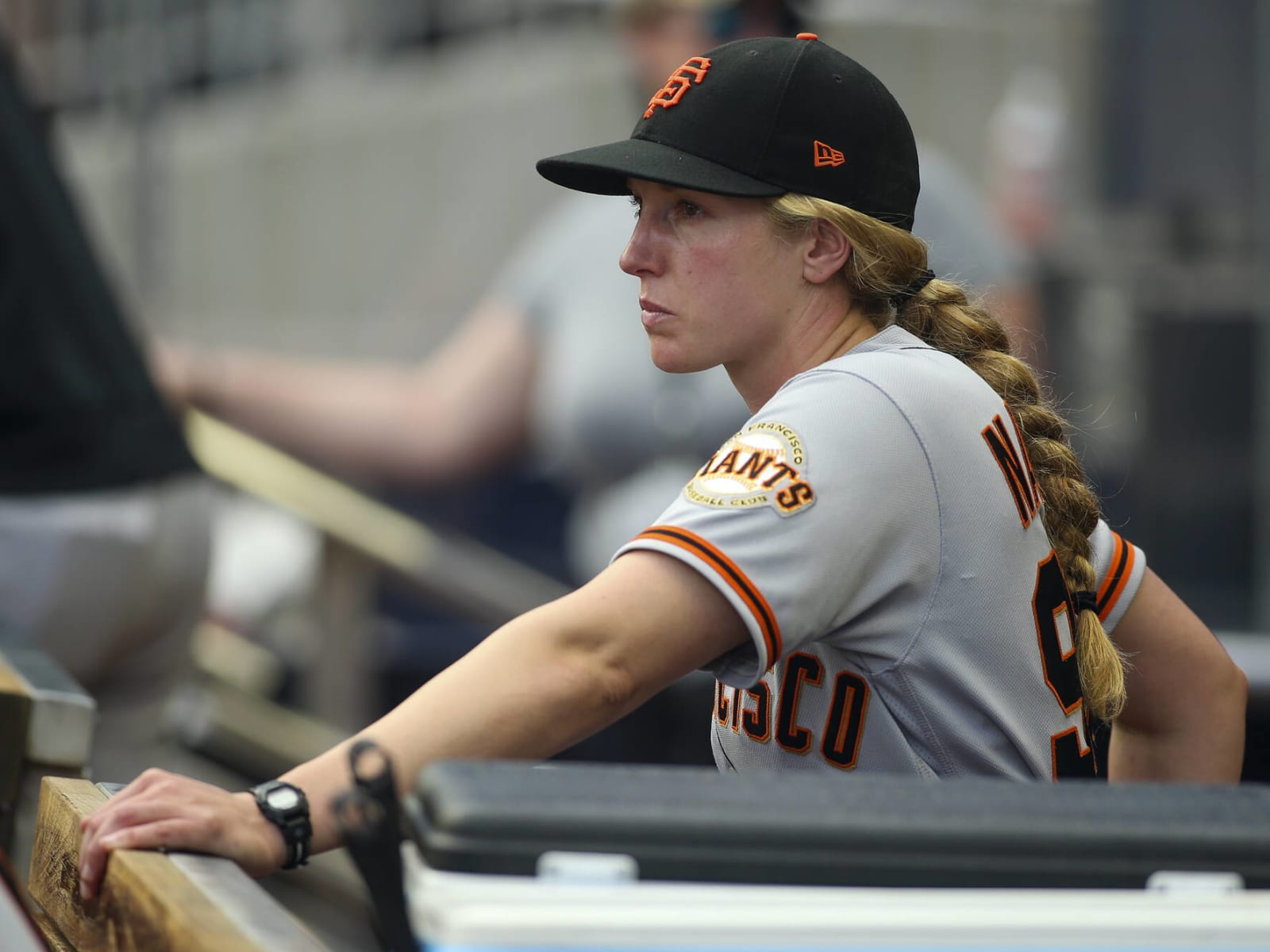Alyssa Nakken becomes first woman to coach on-field in MLB game