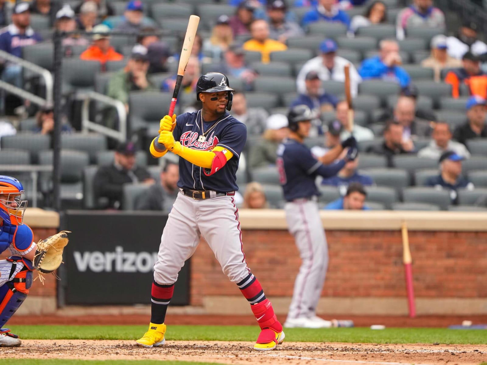 Ronald Acuña Jr. unleashes epic bat flip after his game-tying home run