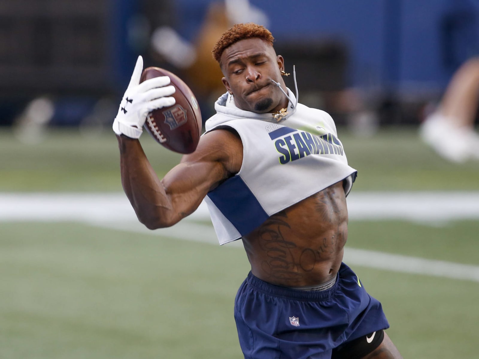 2020 Olympics: NFL star DK Metcalf runs 10.36 seconds for 100