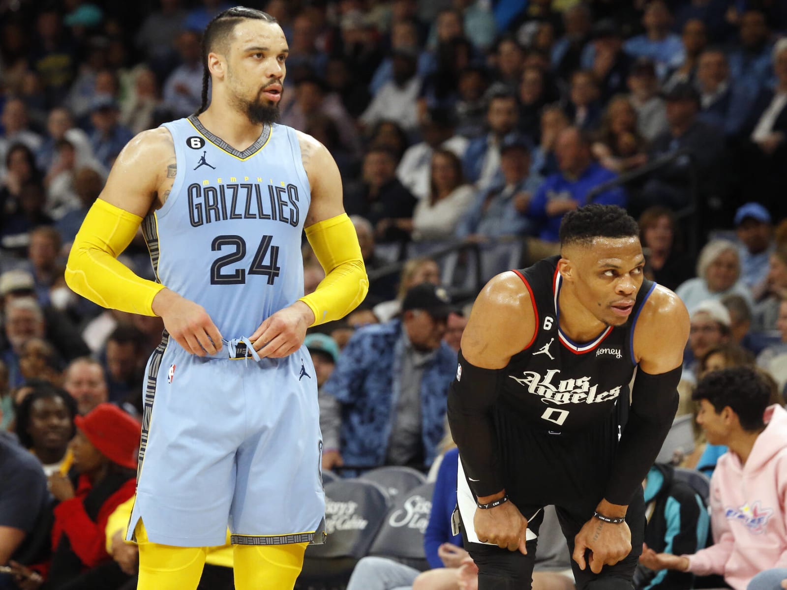 You got no bounce: Dillon Brooks chirps at Russell Westbrook