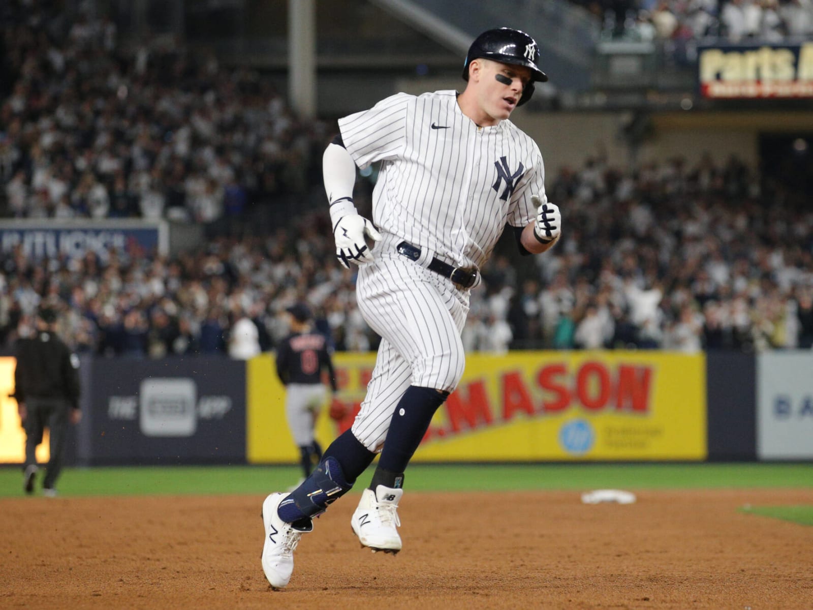 Harrison Bader New York Yankees Game-Used #22 White Pinstripe Jersey vs.  New York Mets on July 26, 2023 - 3-4, 2 R