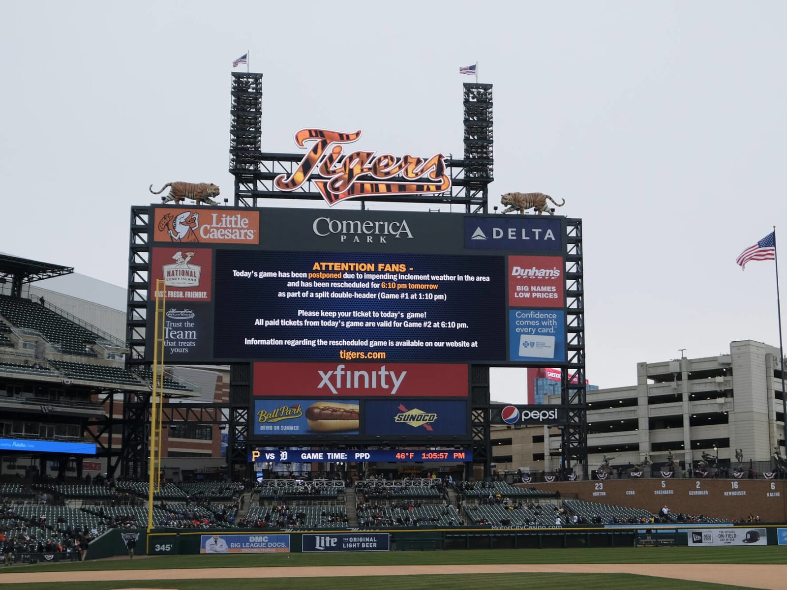 Tigers changing outfield dimensions at Comerica Park