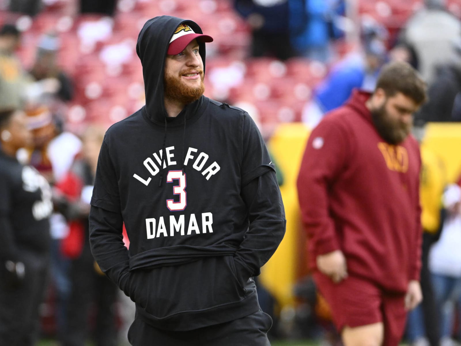 Commanders LOOK: Carson Wentz Training in Washington Jersey