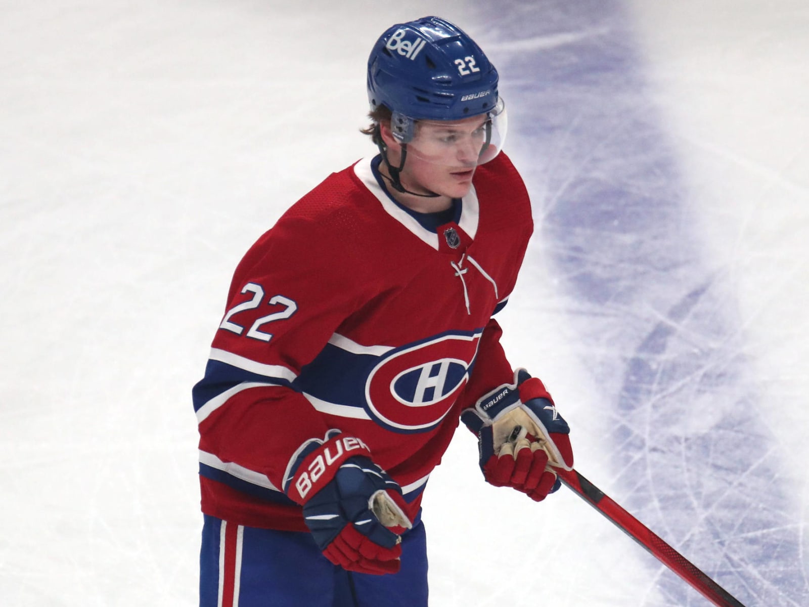 Cole Caufield Signed Full-Size Hockey Helmet w/ JSA COA Montreal Canadiens