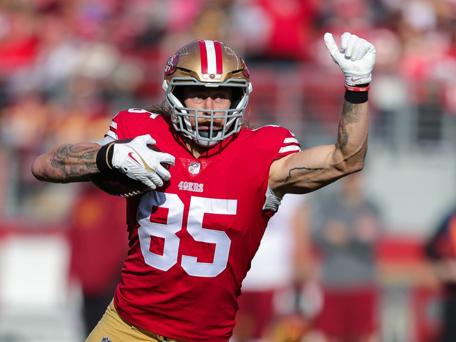 49ers All-Pro TE George Kittle feeling better by the day