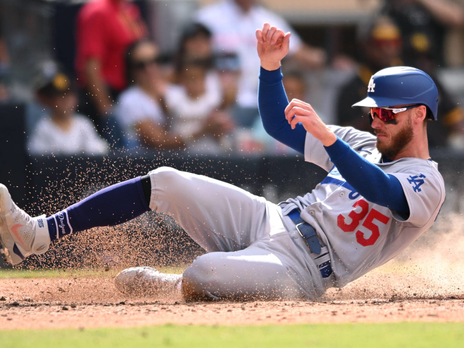 2022 Dodgers Dress-Up Day: Trea Turner As Jordan Belfort, Tony