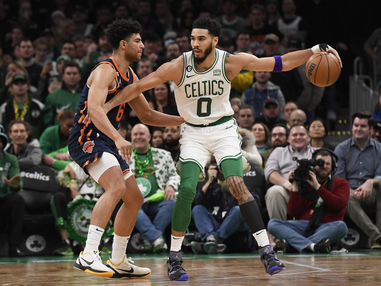 Jayson Tatum Wore A Kobe Bryant-Celtics Shirt To The Arena For Their Game  Against The Lakers