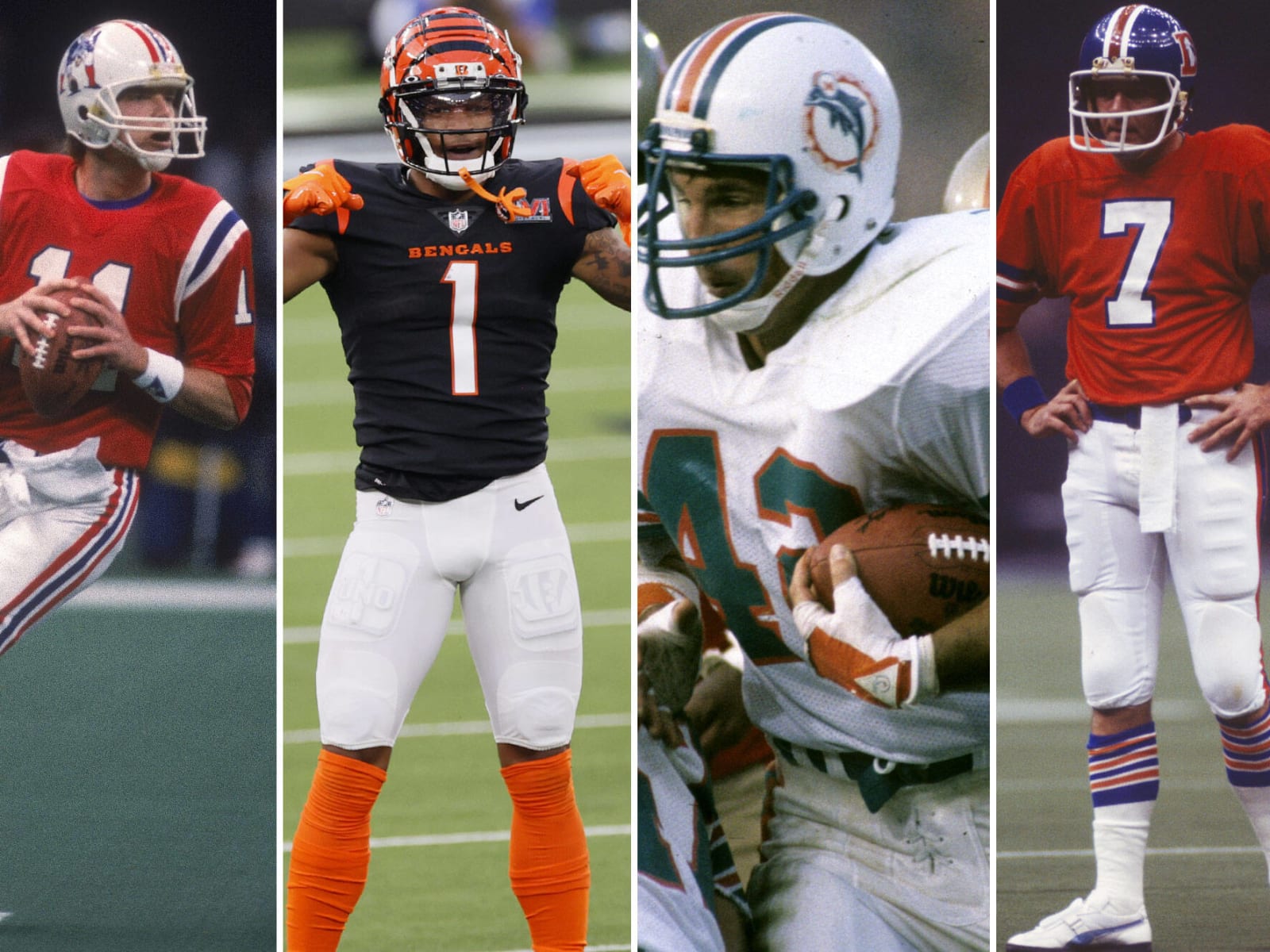 Bengals Super Bowl uniforms: black home uniforms in Super Bowl LVI