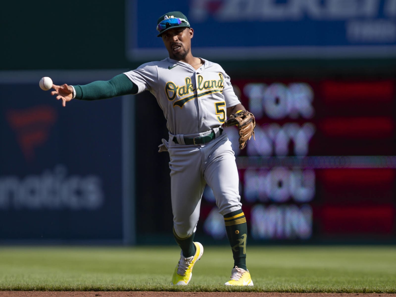 MLB: Oakland Athletics' Tony Kemp makes spectacular diving catch against  Houston Astros - BBC Sport