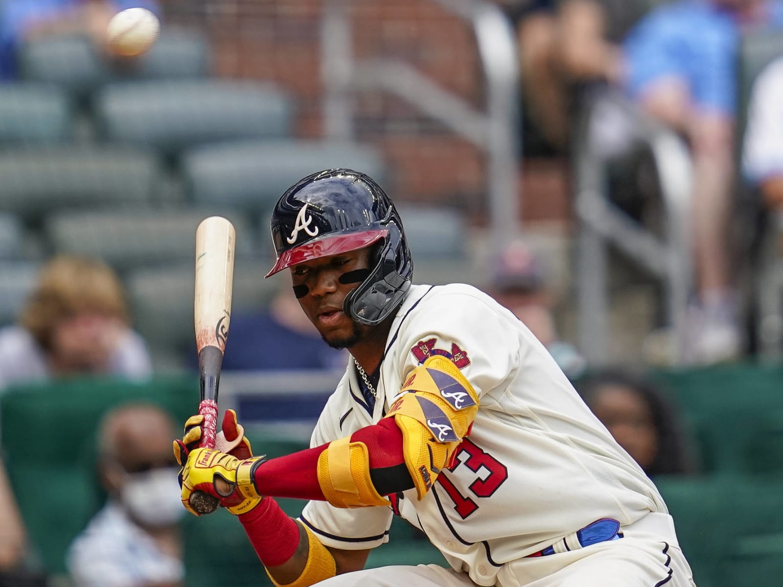 Ronald Acuna Jr. exits with pectoral tightness