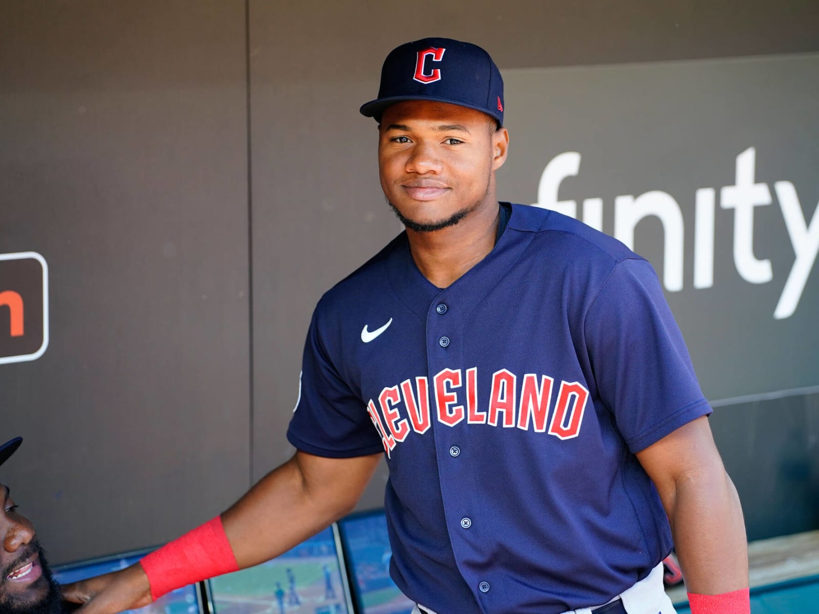 Guardians' Oscar González's double play is potential play of year