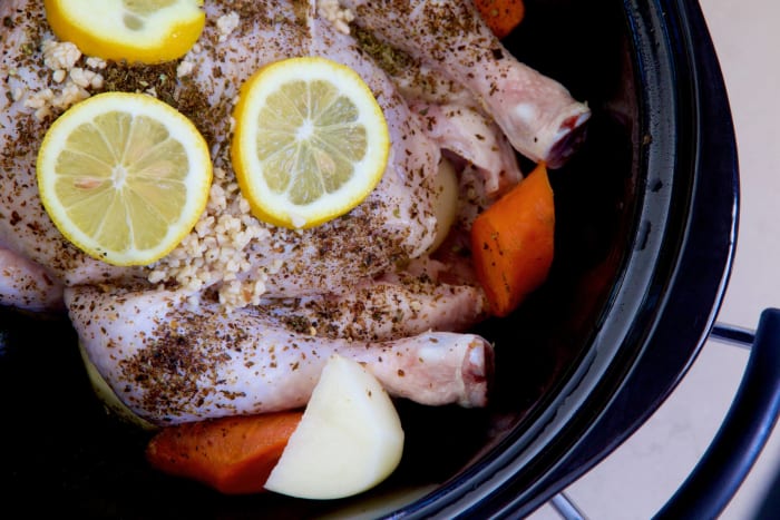 Slow Cooker Rotisserie Chicken - Damn Delicious