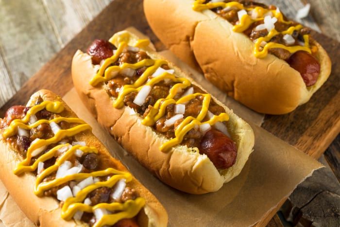 Chili cheese dogs