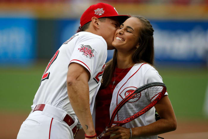Derek Dietrich and Monica Puig