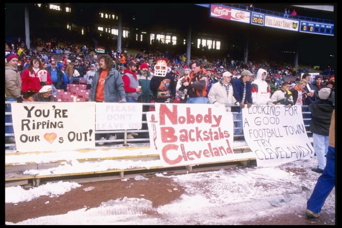 1996: Modell leaves Browns name behind but takes franchise to Baltimore