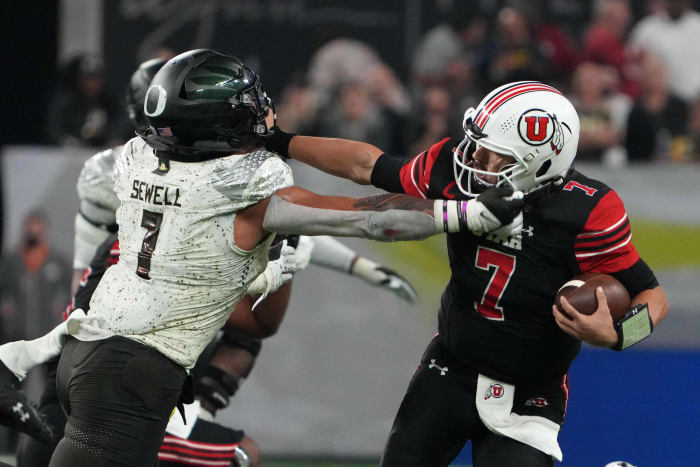 No. 10 Utah (8-2, 6-1 in Pac-12) at No. 12 Oregon (8-2, 6-1 in Pac-12), 10:30 p.m., Saturday, ESPN