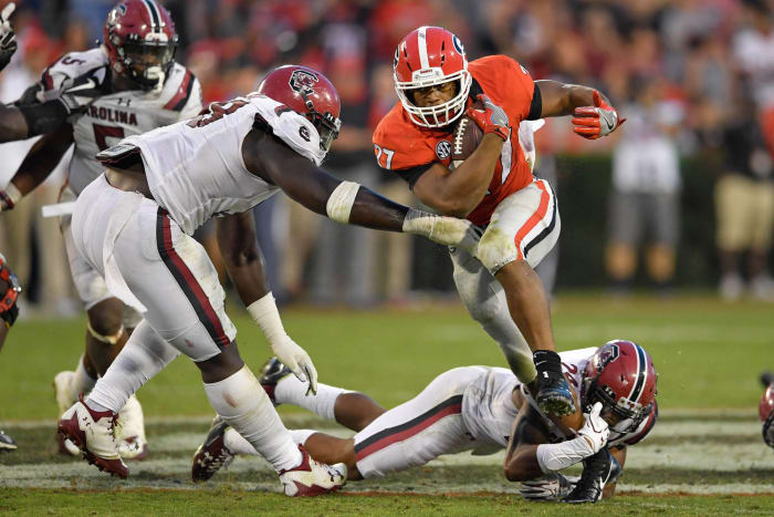 Nov. 4 - Georgia d. South Carolina, 24-10