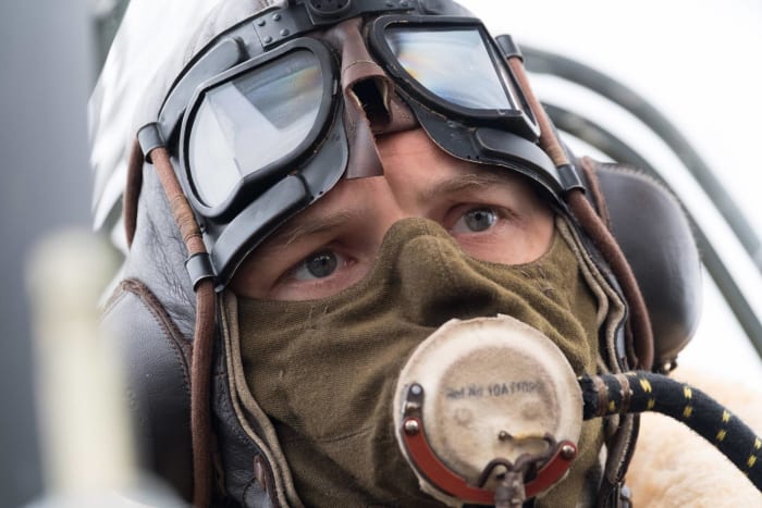 This is part of Tom Hardy’s weird masked and muffled run