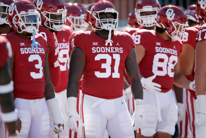 No. 8 Oklahoma (9-0, 6-0 in Big 12) at No. 13 Baylor (7-2, 4-2 in Big 12), Saturday, Noon, Fox