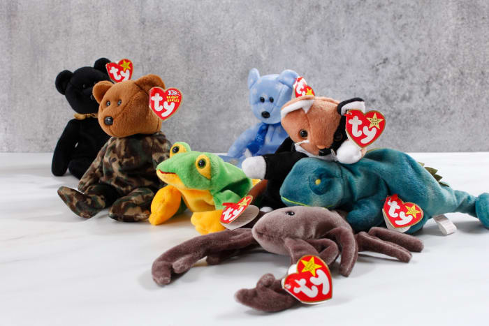Ripping off Beanie Baby tags