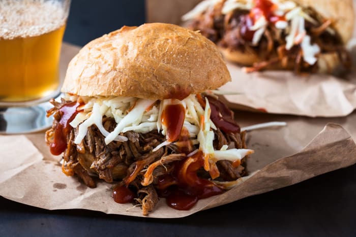 Pulled pork sandwich