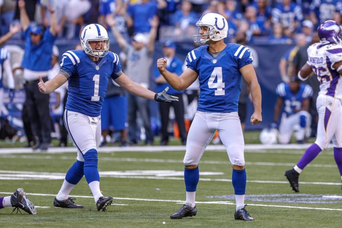 Eight seasons: Adam Vinatieri and Pat McAfee