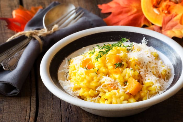 Butternut squash risotto