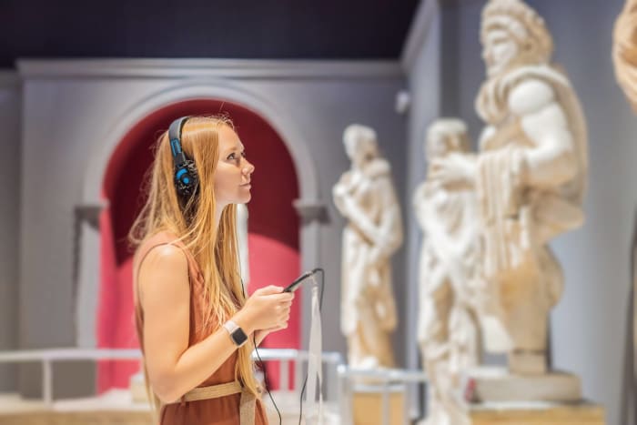 Visiting a free museum