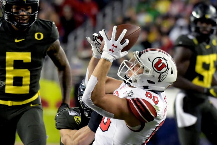 No. 3 Oregon (9-1, 6-1 in Pac-12) at No. 23 Utah (7-3, 6-1 in Pac-12), Saturday, 7:30 p.m., ABC