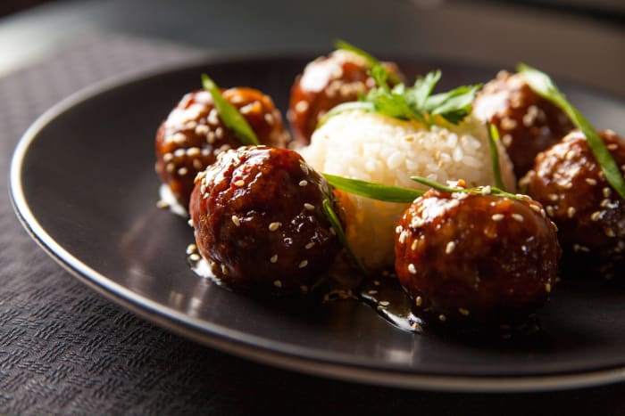 “Sweet & sour” meatballs