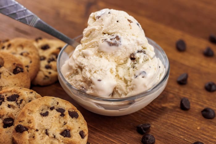 Cookie-flavored ice creams
