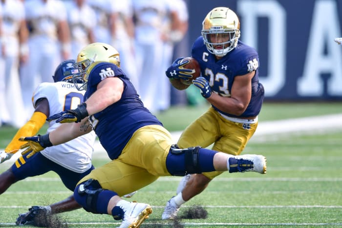 Purdue (2-0) at No. 12 Notre Dame (2-0), 2:30 p.m., Saturday, NBC