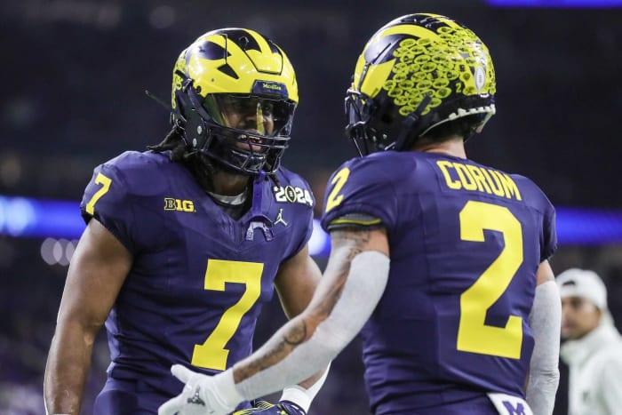 Blake Corum/Donovan Edwards, Michigan, 2024 CFP National Championship