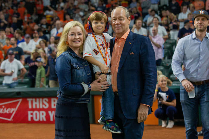 Jim Crane and wife