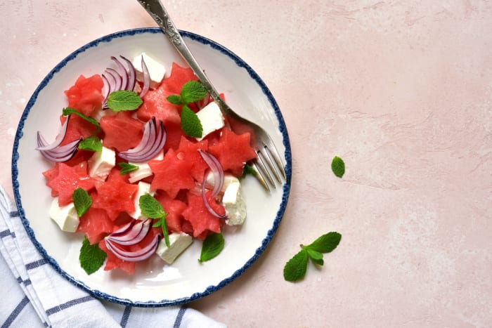 Watermelon feta salad