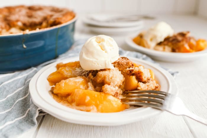 Peach cobbler