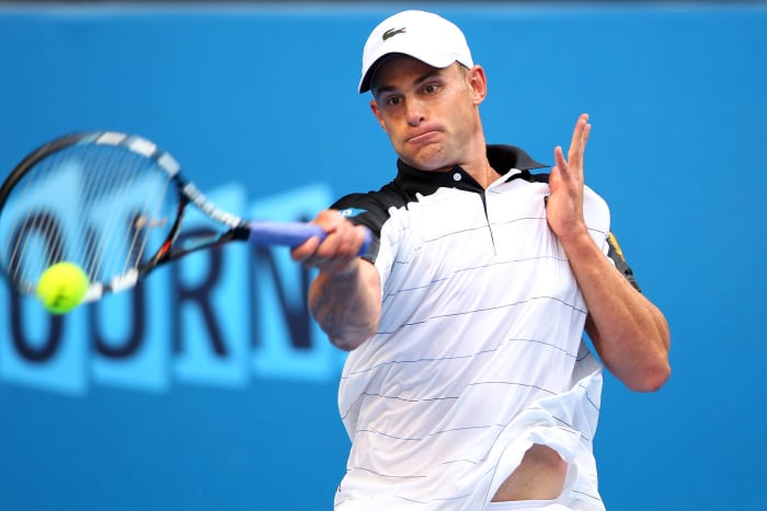 2012: U.S. tennis star Andy Roddick