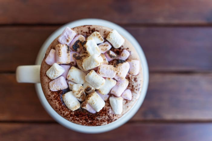 Boozy hot chocolate