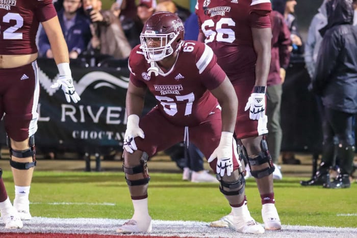 NFL first-round mock draft: Post Super Bowl version 5 Carolina Panthers: Charles Cross, OT, Mississippi State