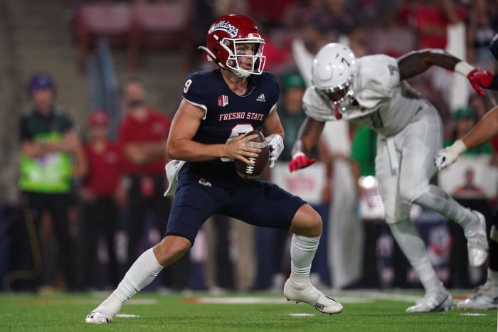 No. 18 Fresno State (4-1, 1-0 in Mountain West) at Hawaii (2-3, 0-1 in Mountain West), 11 p.m., Saturday, CBS Sports Network