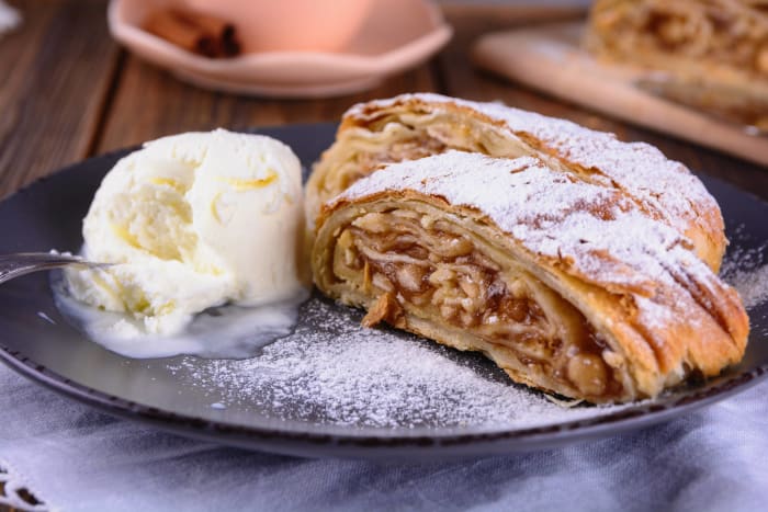 Apple strudel and schnitzel with noodles) - “My Favorite Things”