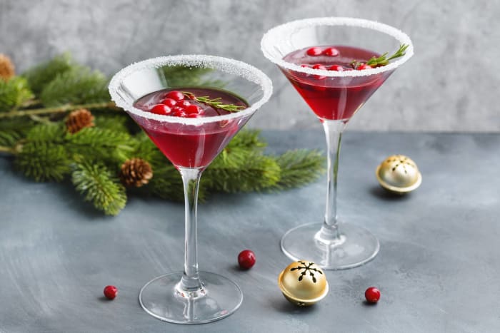Cranberry cosmo mocktail